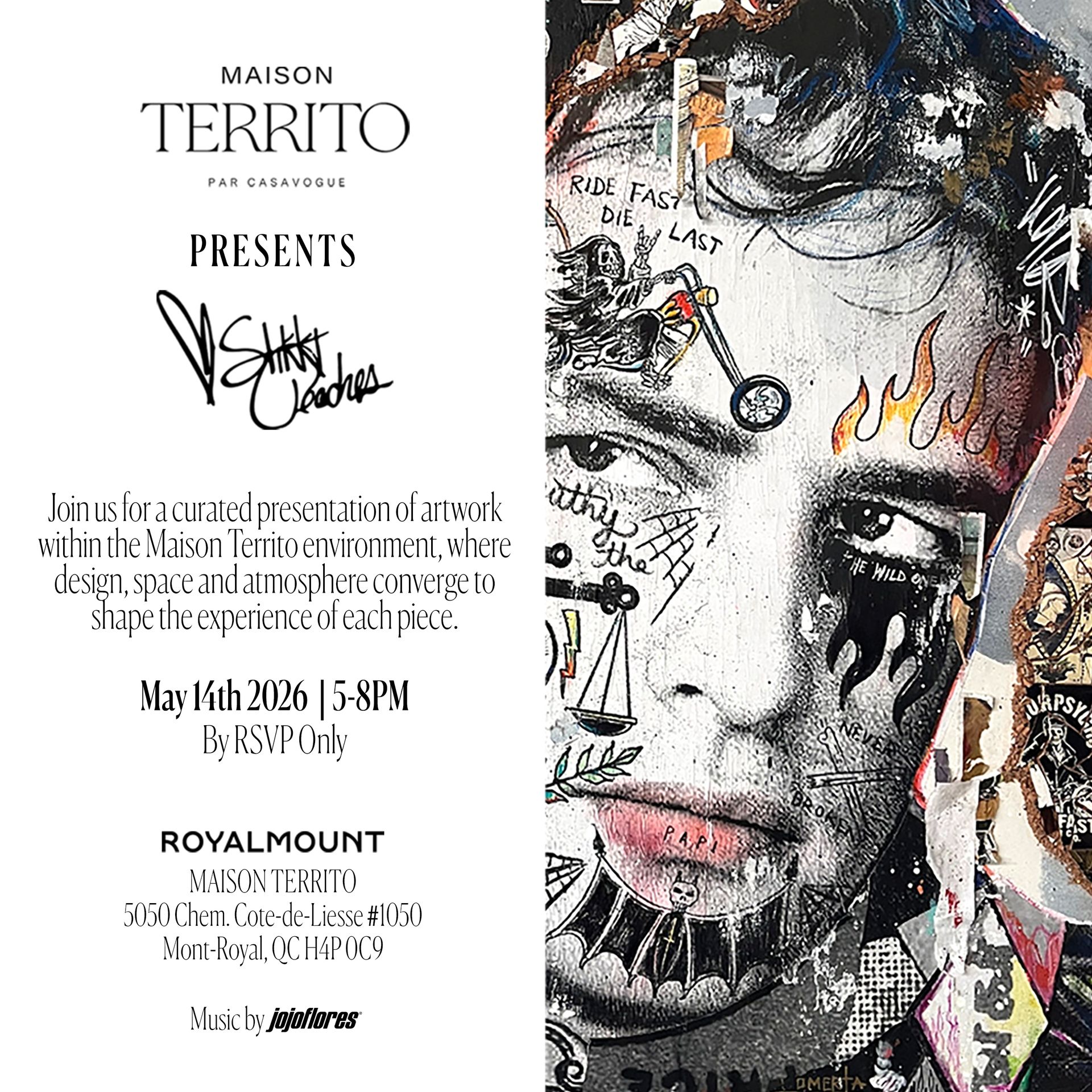 An exclusive artistic moment at Maison Territo.